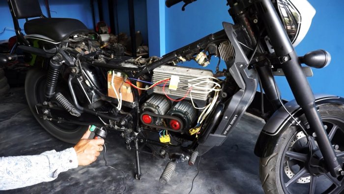 Как переоборудовать мотоцикл в электробайк развивающий скорость 80 кмч