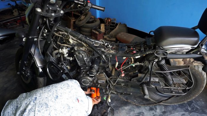 Как переоборудовать мотоцикл в электробайк развивающий скорость 80 кмч