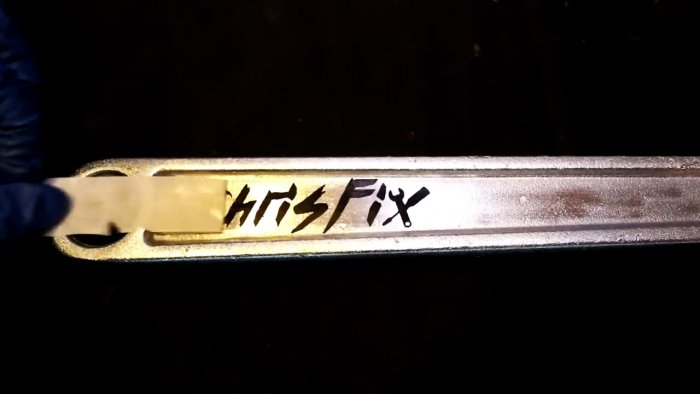 Простой способ отмаркировать инструмент травлением