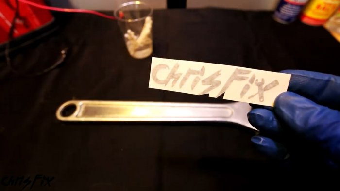 Простой способ отмаркировать инструмент травлением