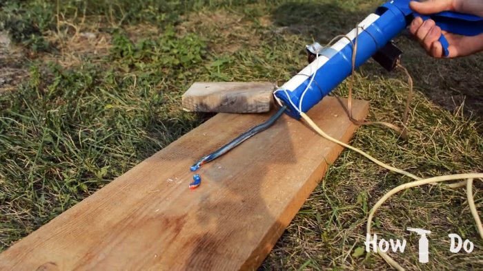 Как сделать экструдер для переплавки пластмассы из пистолета для герметика