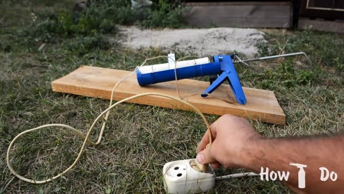 Как сделать экструдер для переплавки пластмассы из пистолета для герметика