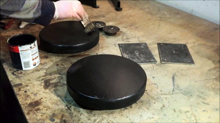 Как сделать табуретку из старого амортизатора