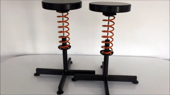 Как сделать табуретку из старого амортизатора