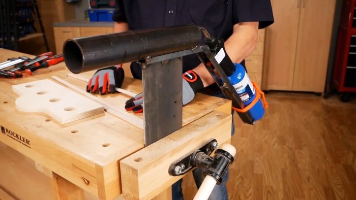 Как горячей трубой изогнуть деревянные заготовки