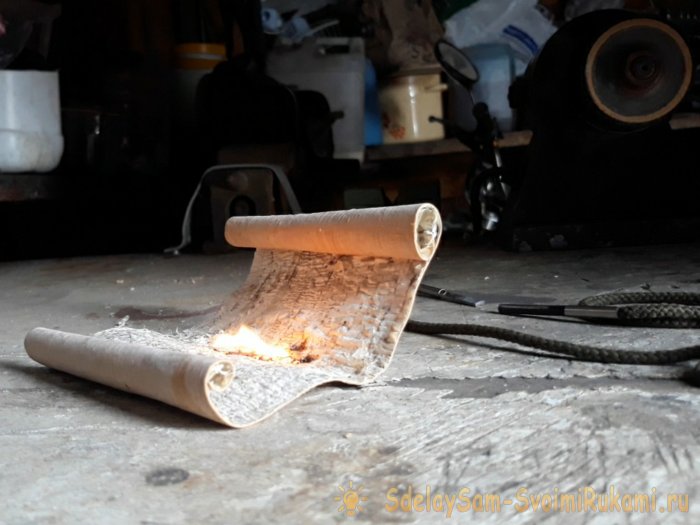 Шнурки-огниво своими руками