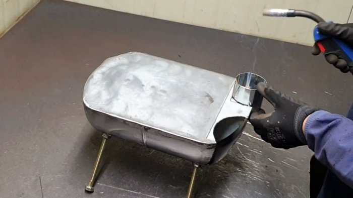 Как сделать походную духовку-плиту из баллона