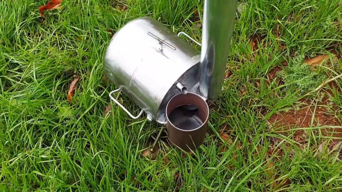 Как сделать походную духовку-плиту из баллона