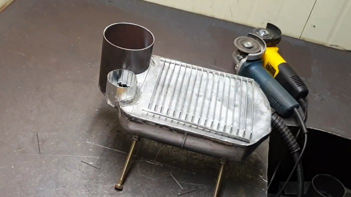 Как сделать походную духовку-плиту из баллона