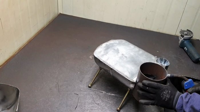 Как сделать походную духовку-плиту из баллона