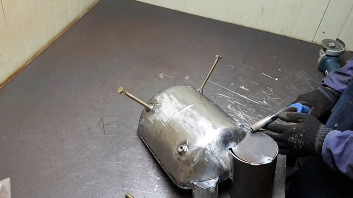 Как сделать походную духовку-плиту из баллона