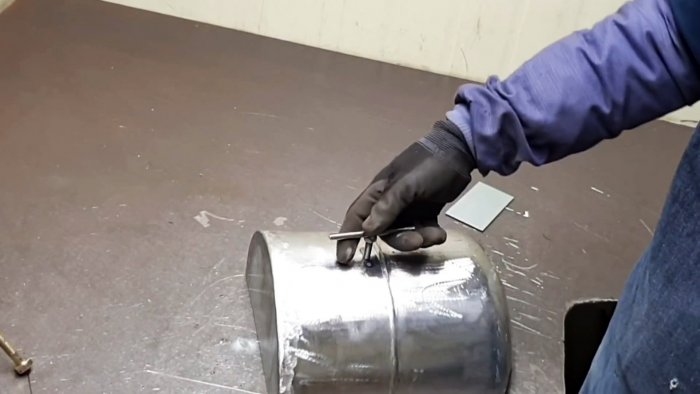 Как сделать походную духовку-плиту из баллона