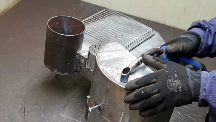 Как сделать походную духовку-плиту из баллона