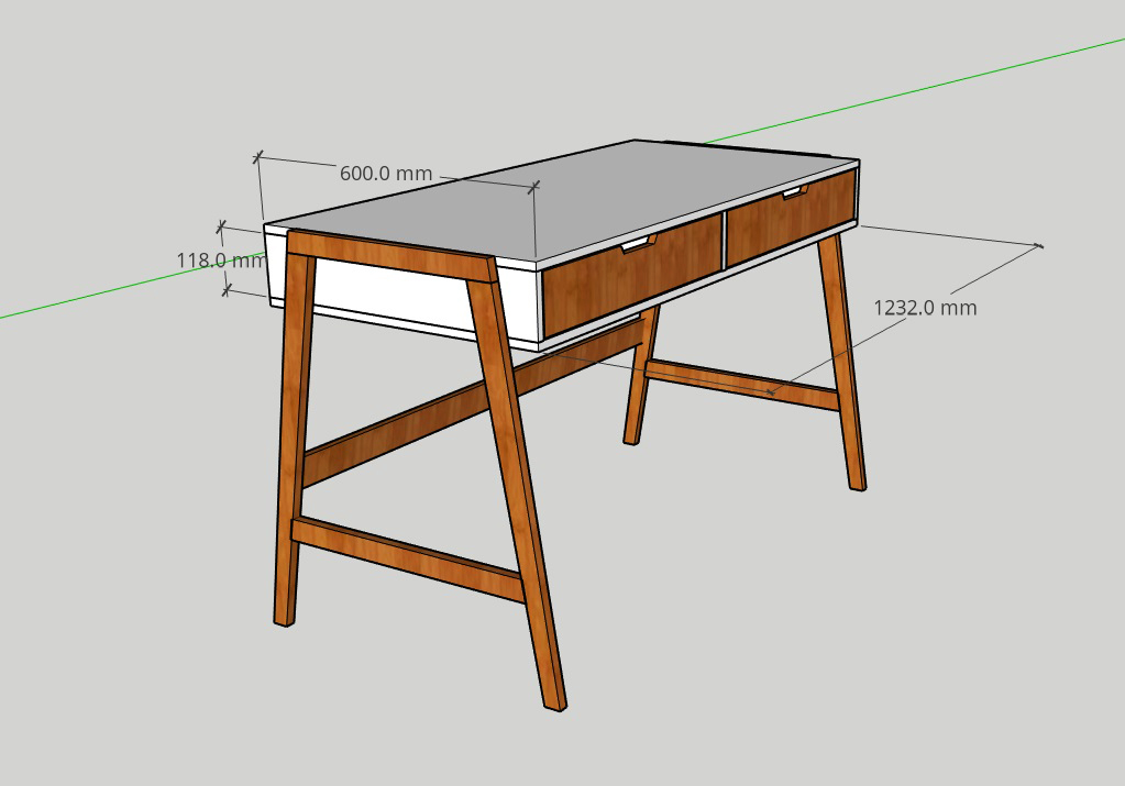 Как сделать компьютерный стол в скандинавском стиле