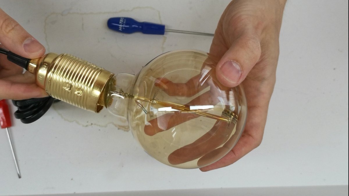 Как сделать простой ретро светильник в стиле лофт