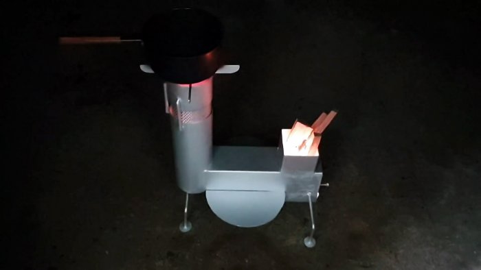 Как сделать простую и многофункциональную ракетную печь