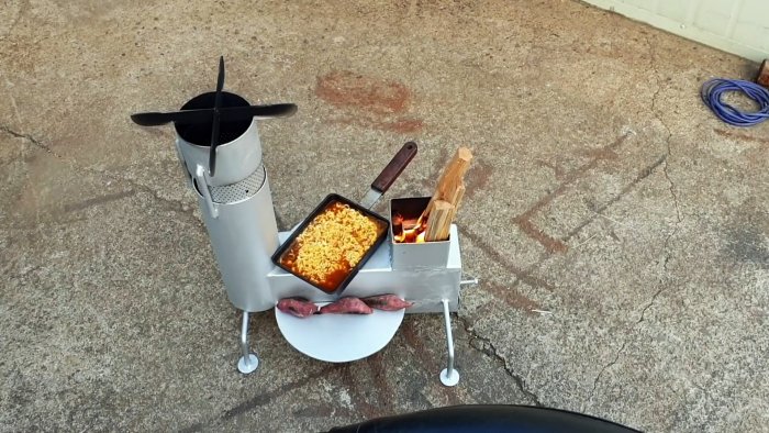 Как сделать простую и многофункциональную ракетную печь