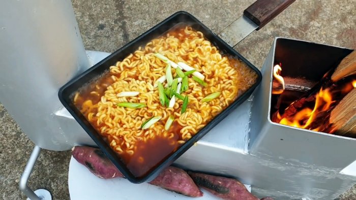 Как сделать простую и многофункциональную ракетную печь