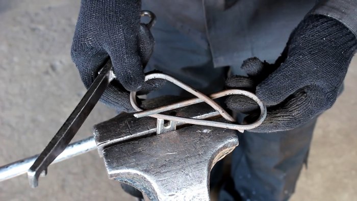 Как завязать стальной прут в узел