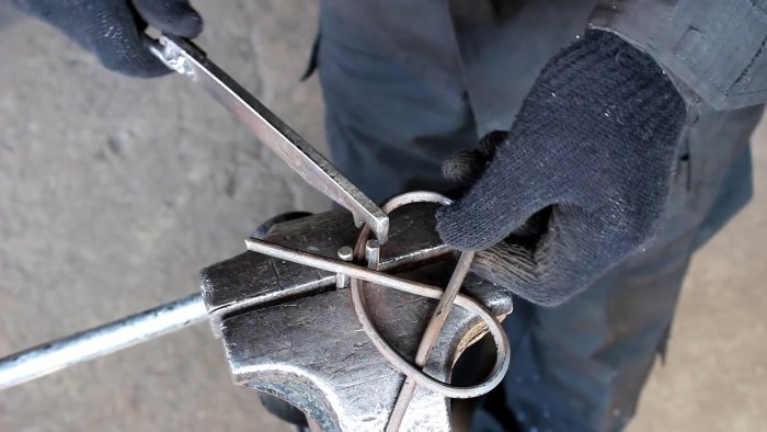 Как завязать стальной прут в узел