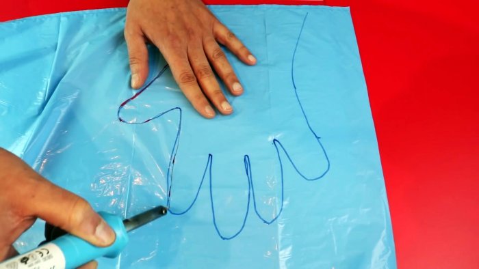 Как сделать перчатки из любого пакета