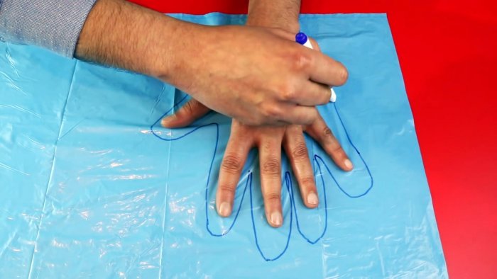 Как сделать перчатки из любого пакета