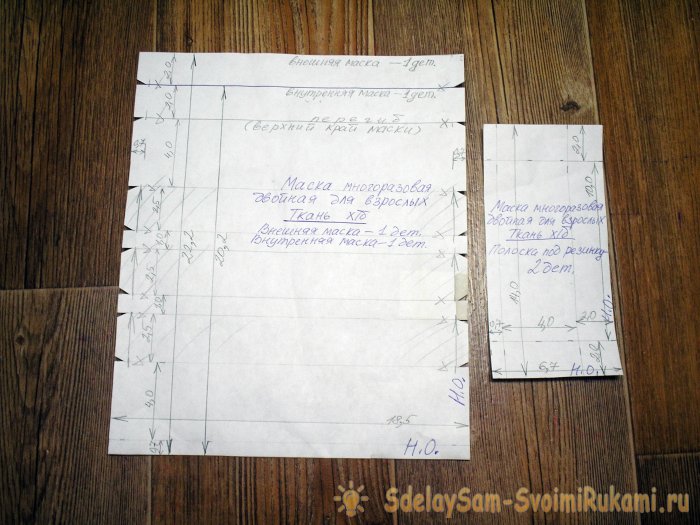 Шьем сами многоразовую маску защиты