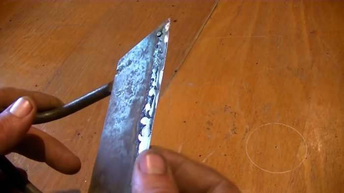 Как сделать самозатачивающуюся тяпку