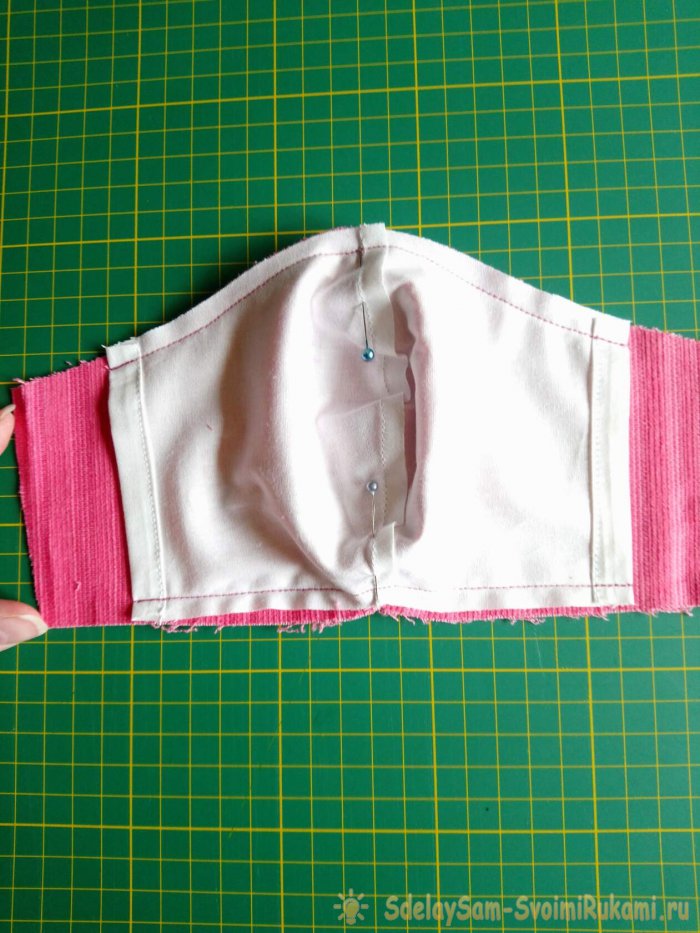 Мастер-класс Многоразовая маска с карманом для фильтрующего слоя