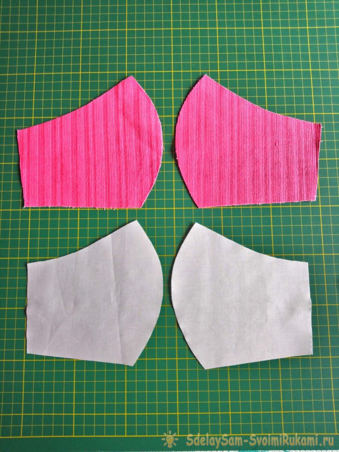 Мастер-класс Многоразовая маска с карманом для фильтрующего слоя