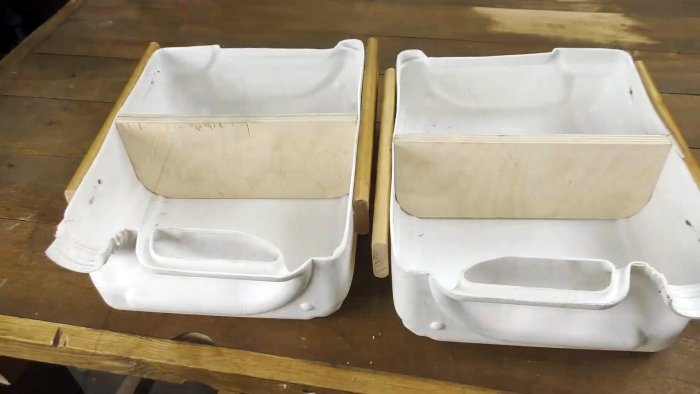 Как применить пластиковую канистру с пользой в гараже или мастерской