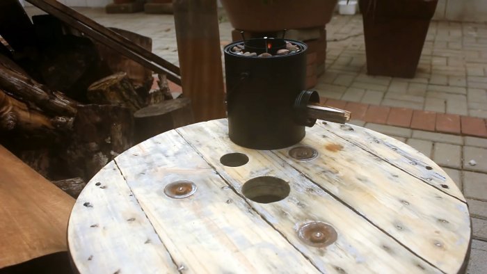 Полезное применение жестяным банкам как сделать мини печь для уличной готовки