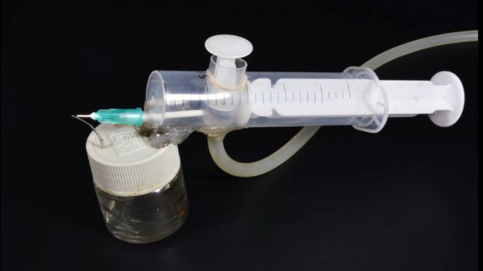 Как из шприцов сделать простой мини аэрограф