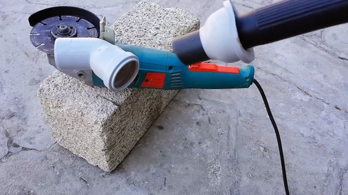 Как заставить болгарку пилить бетон без пыли