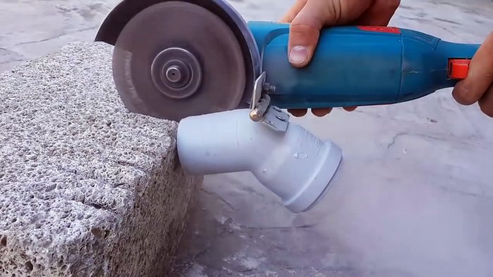 Как заставить болгарку пилить бетон без пыли