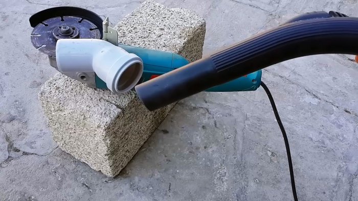 Как заставить болгарку пилить бетон без пыли