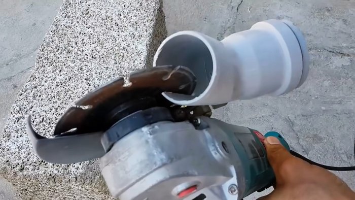 Как заставить болгарку пилить бетон без пыли