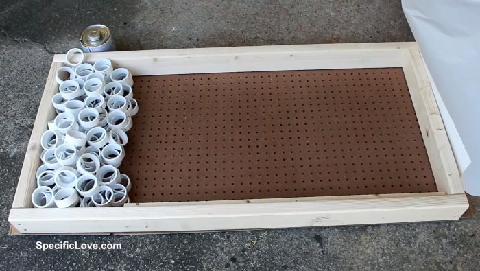 Как сделать декоративную решетку из ПВХ трубы