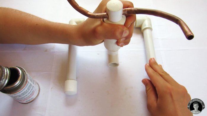 Как из ПВХ труб сделать разбрызгиватель для полива