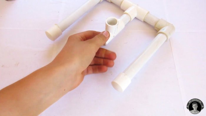 Как из ПВХ труб сделать разбрызгиватель для полива