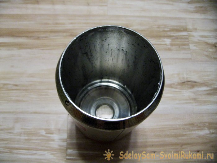 Настоящая коптилка из кофейной банки