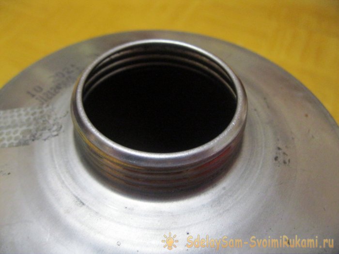 Настоящая коптилка из кофейной банки