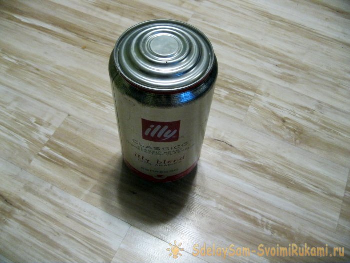Настоящая коптилка из кофейной банки