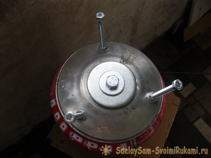 Настоящая коптилка из кофейной банки