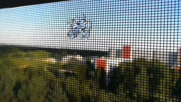 Как мгновенно заделать дыру в москитной сетке за 1 минуту