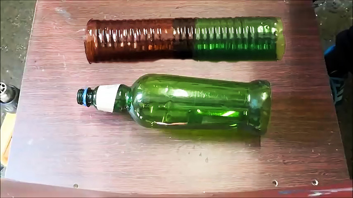 Бесплатная гофрированная труба из пластиковых бутылок