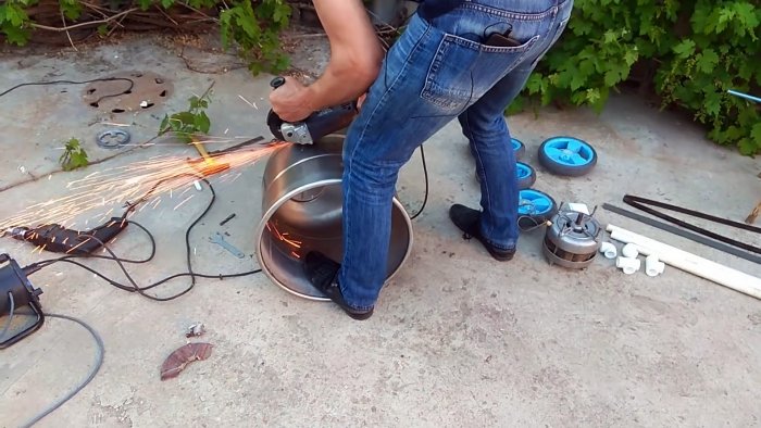 Как сделать газонокосилку из стиральной машинки