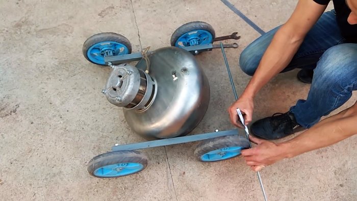 Как сделать газонокосилку из стиральной машинки