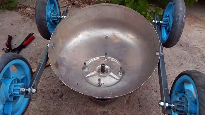 Как сделать газонокосилку из стиральной машинки