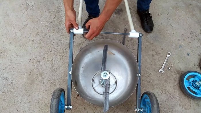 Как сделать газонокосилку из стиральной машинки